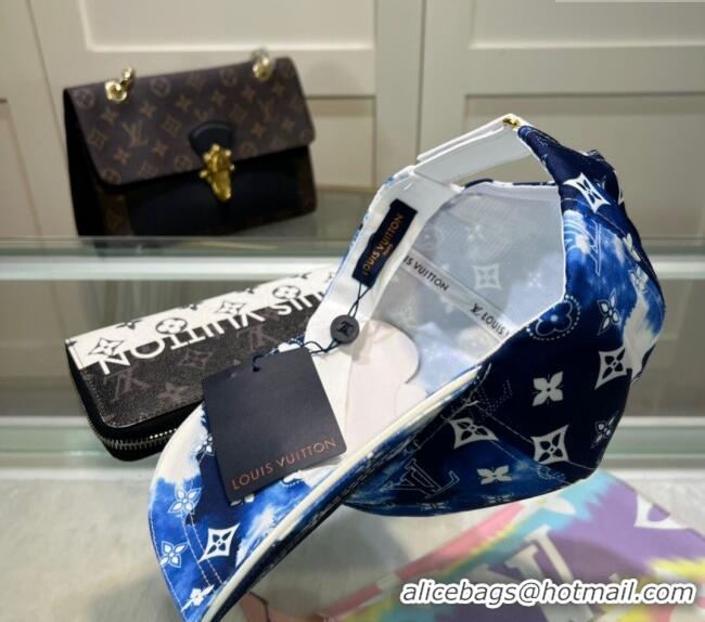 Free Shipping Design Louis Vuitton Printed Baseball hat 0514 Dark Blue 2024