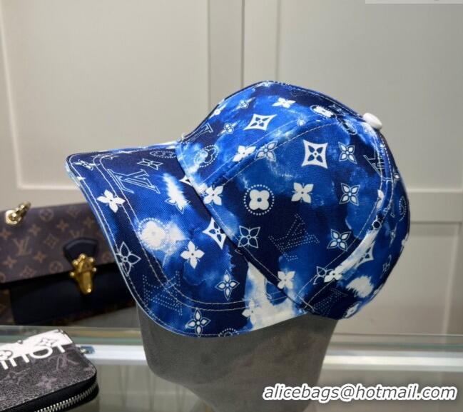 Free Shipping Design Louis Vuitton Printed Baseball hat 0514 Dark Blue 2024
