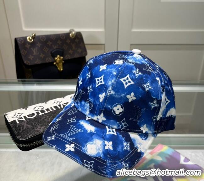 Free Shipping Design Louis Vuitton Printed Baseball hat 0514 Dark Blue 2024