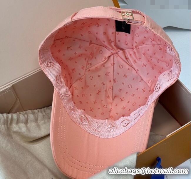 Top Grade Louis Vuitton LV Baseball Hat 071001 Light Pink 2024
