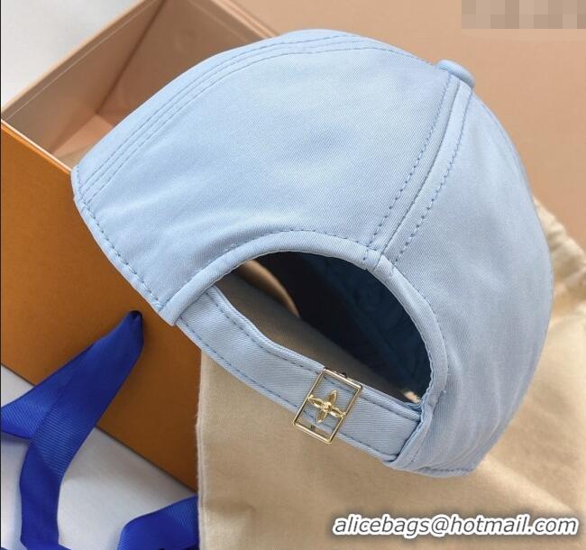 Top Design Louis Vuitton LV Baseball Hat 071001 Light Blue 2024