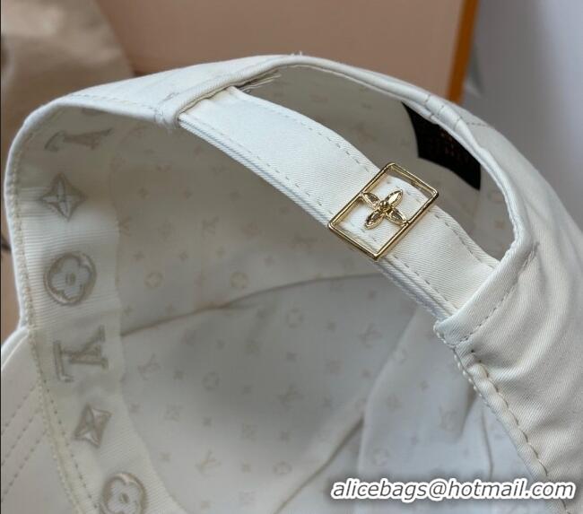 High Quality Louis Vuitton LV Baseball Hat 071001 White 2024