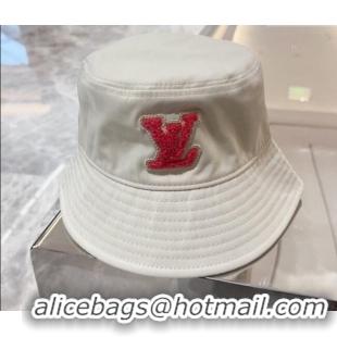 Original Cheap Louis Vuitton LV Bucket Hat 071001 White 2024