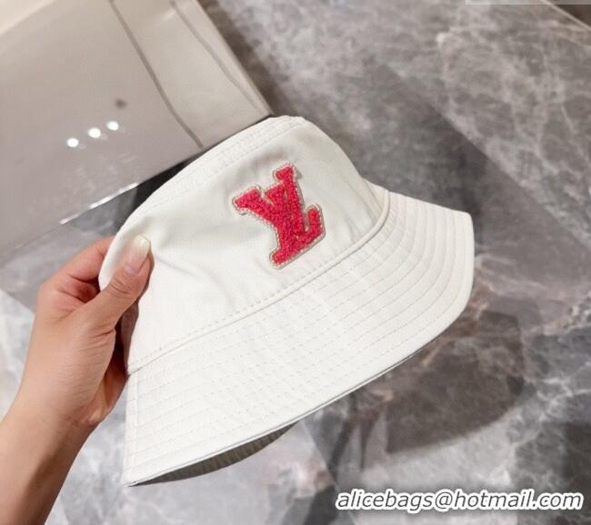 Original Cheap Louis Vuitton LV Bucket Hat 071001 White 2024