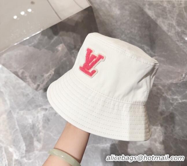Original Cheap Louis Vuitton LV Bucket Hat 071001 White 2024