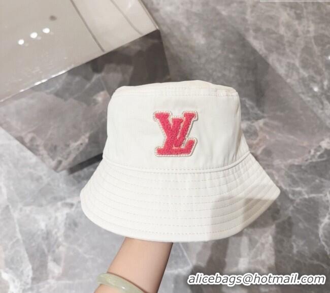 Original Cheap Louis Vuitton LV Bucket Hat 071001 White 2024