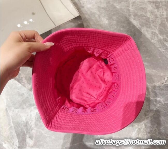 Lowest Cost Louis Vuitton LV Bucket Hat 071001 Dark Pink 2024
