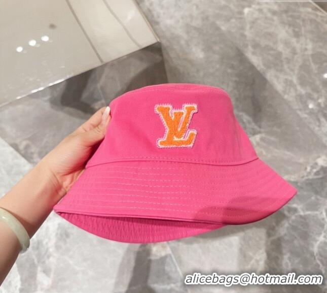 Lowest Cost Louis Vuitton LV Bucket Hat 071001 Dark Pink 2024