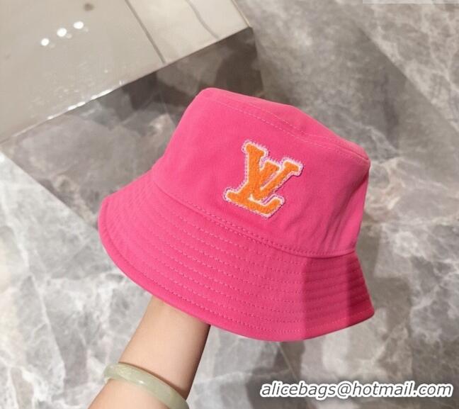 Lowest Cost Louis Vuitton LV Bucket Hat 071001 Dark Pink 2024
