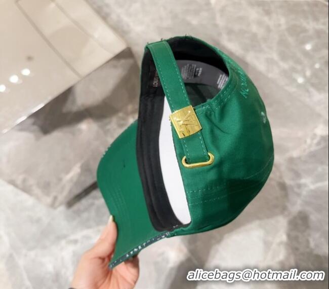 Market Sells Louis Vuitton Canvas Baseball Hat with LV Circle 10135 Green 2024