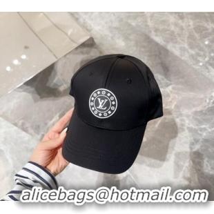 Buy Cheap Louis Vuitton Canvas Baseball Hat with LV Circle 10135 Black 2024