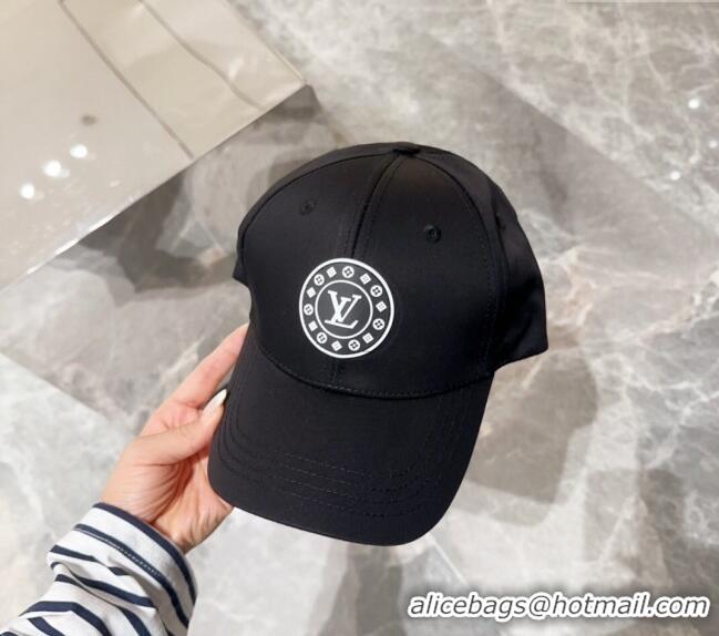 Buy Cheap Louis Vuitton Canvas Baseball Hat with LV Circle 10135 Black 2024