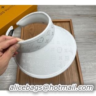 Top Quality Louis Vuitton Monogram Visor Hat 0730 White 2024