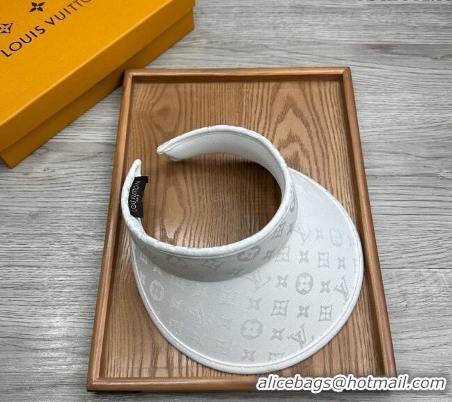 Top Quality Louis Vuitton Monogram Visor Hat 0730 White 2024