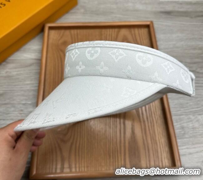 Top Quality Louis Vuitton Monogram Visor Hat 0730 White 2024