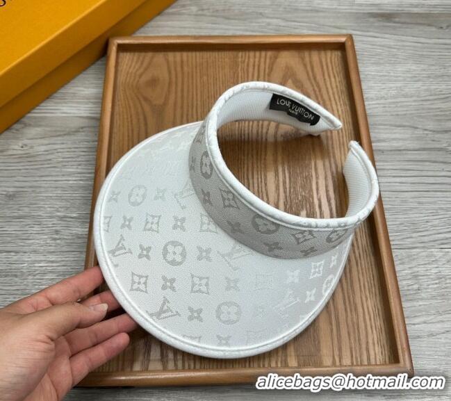 Top Quality Louis Vuitton Monogram Visor Hat 0730 White 2024
