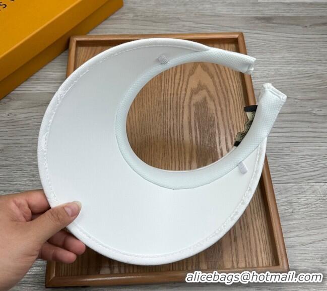 Top Quality Louis Vuitton Monogram Visor Hat 0730 White 2024