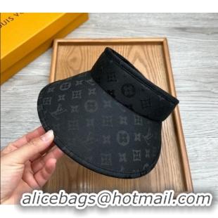 New Product Louis Vuitton Monogram Visor Hat 0730 Black 2024