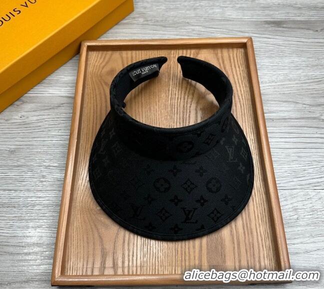 New Product Louis Vuitton Monogram Visor Hat 0730 Black 2024