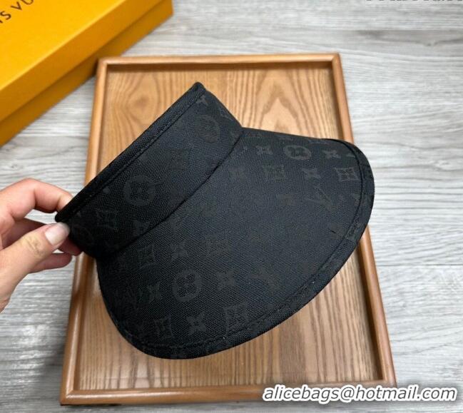New Product Louis Vuitton Monogram Visor Hat 0730 Black 2024