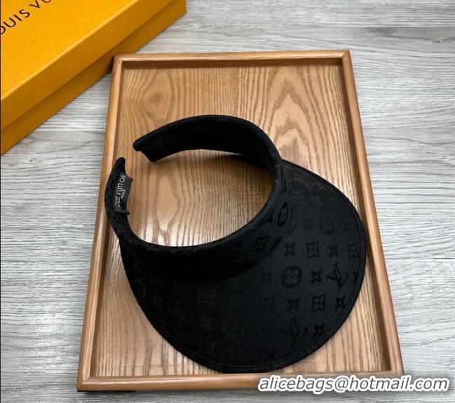 New Product Louis Vuitton Monogram Visor Hat 0730 Black 2024