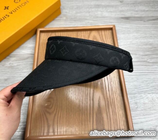 New Product Louis Vuitton Monogram Visor Hat 0730 Black 2024