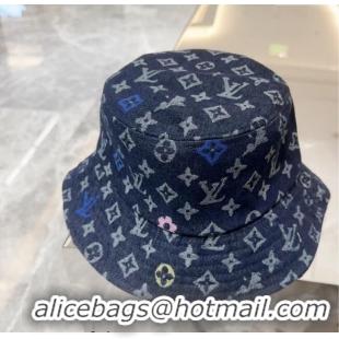 Well Crafted Louis Vuitton Denim Bucket hat LV082301 Light Blue 2024