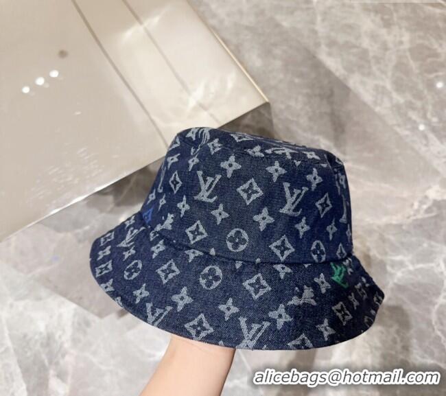 Well Crafted Louis Vuitton Denim Bucket hat LV082301 Light Blue 2024
