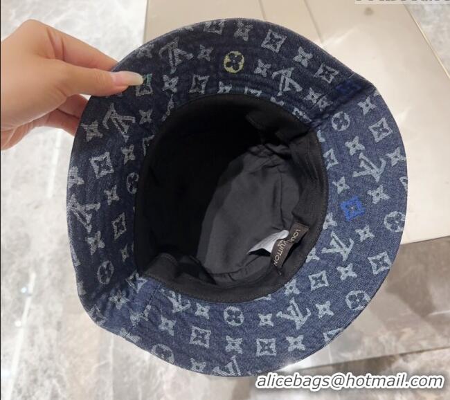 Well Crafted Louis Vuitton Denim Bucket hat LV082301 Light Blue 2024