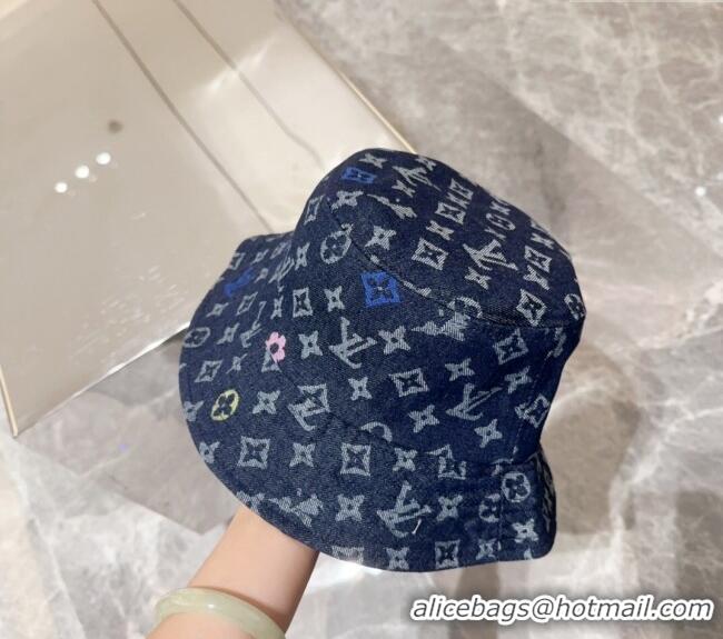 Well Crafted Louis Vuitton Denim Bucket hat LV082301 Light Blue 2024