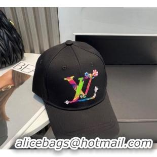 Luxurious Louis Vuitton LV x TM Canvas Baseball Hat 17120 Black 2025
