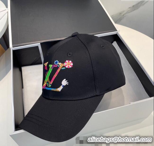 Luxurious Louis Vuitton LV x TM Canvas Baseball Hat 17120 Black 2025