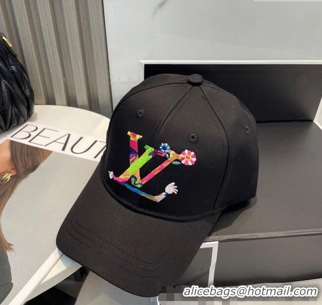 Luxurious Louis Vuitton LV x TM Canvas Baseball Hat 17120 Black 2025