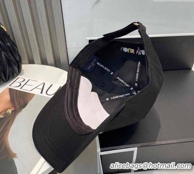 Luxurious Louis Vuitton LV x TM Canvas Baseball Hat 17120 Black 2025