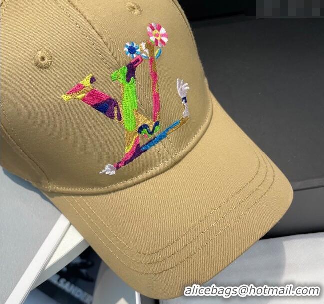 New Stylish Louis Vuitton LV x TM Canvas Baseball Hat 17120 Beige 2025