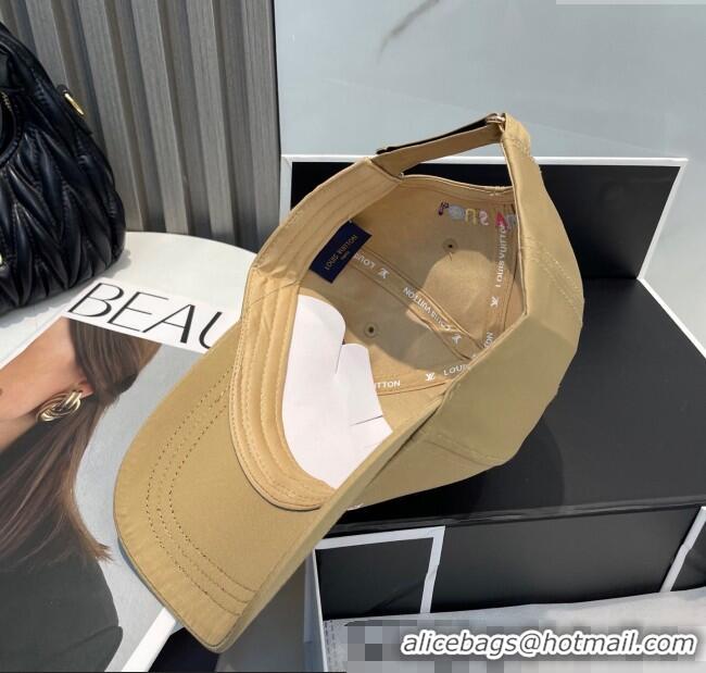 New Stylish Louis Vuitton LV x TM Canvas Baseball Hat 17120 Beige 2025