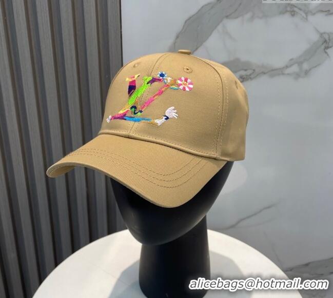New Stylish Louis Vuitton LV x TM Canvas Baseball Hat 17120 Beige 2025