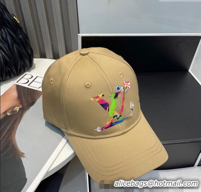 New Stylish Louis Vuitton LV x TM Canvas Baseball Hat 17120 Beige 2025