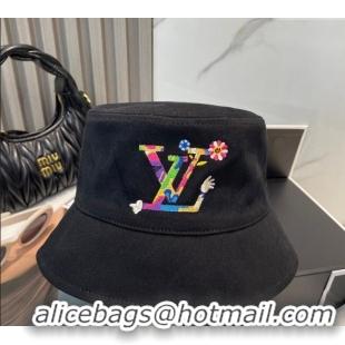 Best Quality Louis Vuitton LV x TM Canvas Reversible Bucket Hat 17123 Black 2025