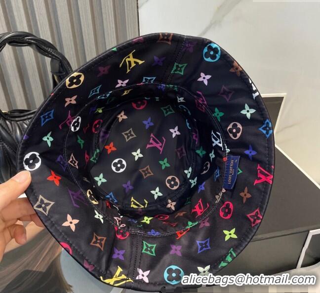 Best Quality Louis Vuitton LV x TM Canvas Reversible Bucket Hat 17123 Black 2025