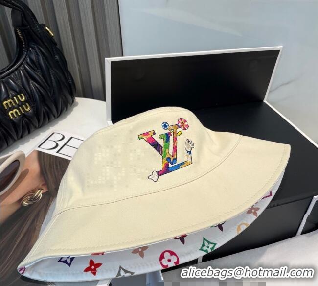 Market Sells Louis Vuitton LV x TM Canvas Reversible Bucket Hat 17123 Light Beige 2025