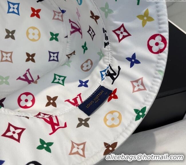 Inexpensive Louis Vuitton LV x TM Canvas Reversible Bucket Hat 17123 White 2025
