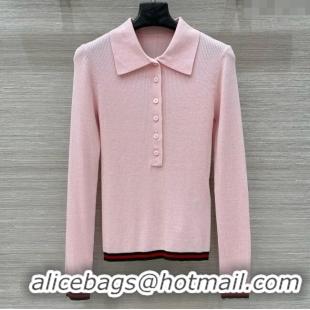 Best Discount Gucci Cashmere & Silk Sweater G041002 Pink 2025