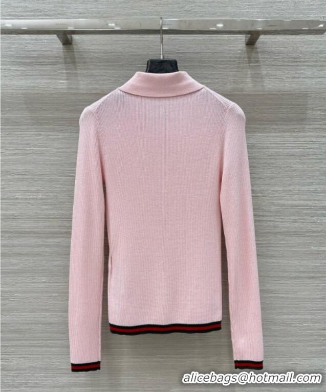 Best Discount Gucci Cashmere & Silk Sweater G041002 Pink 2025