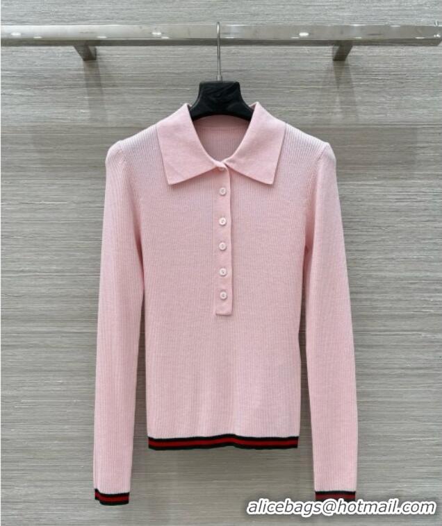 Best Discount Gucci Cashmere & Silk Sweater G041002 Pink 2025