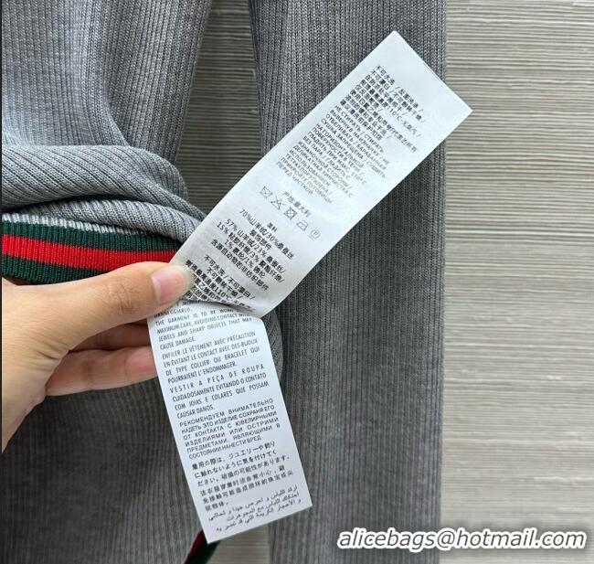 Spot Bulk Gucci Cashmere & Silk Sweater G041003 Gray 2025