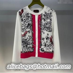 Market Sells Gucci Flora Print Cardigan 0411 White 2025