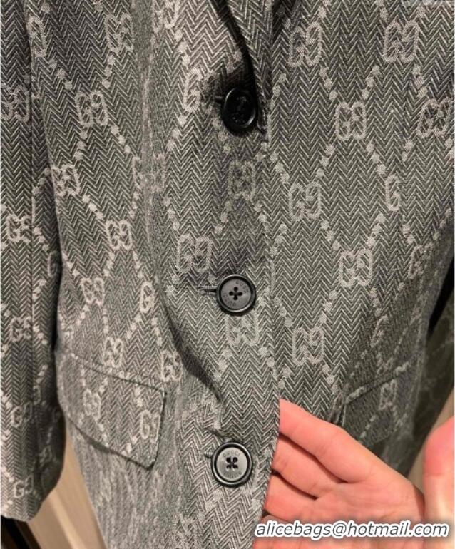 ​Well Crafted Gucci GG Jacket 042906 Dark Grey 2025