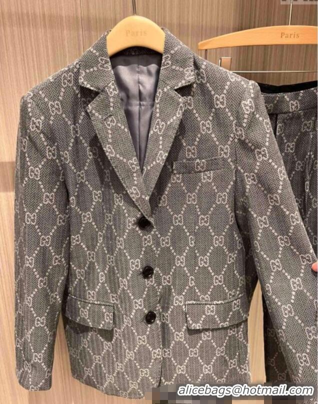 ​Well Crafted Gucci GG Jacket 042906 Dark Grey 2025