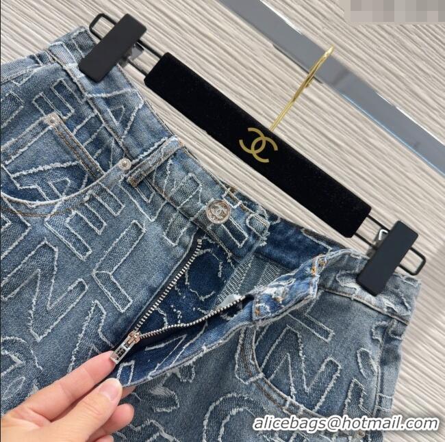 Top Quality Chanel Denim Shorts CH040702 Blue 2025